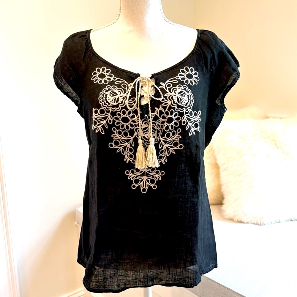 Max Studio Linen Top